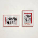"Wavy Edge" - Holiday Cards in Eggnog by Kelly Schmidt - Photo Orientation Options