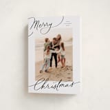 "Evoke" - Holiday Cards in Snow by Everett Paper Goods - Folded Card