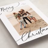 "Evoke" - Holiday Cards in Snow by Everett Paper Goods - Detail