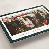 "Colored Edge" - Holiday Cards in Hunter by Jennifer Postorino - Detail