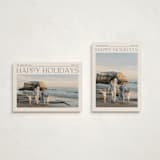 "Holiday Headlines" - Holiday Cards in Ink by Ekko Studio - Photo Orientation Options