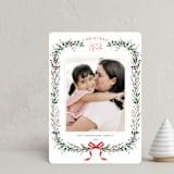 "Festive Vine" - Holiday Cards in Crimson by Susan Moyal - Front