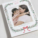 "Festive Vine" - Holiday Cards in Crimson by Susan Moyal - Detail