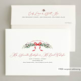 "Festive Vine" - Holiday Cards in Crimson by Susan Moyal - FREE Recipient Addressing