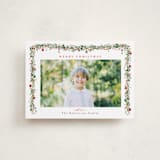 "Pine Garland" - Holiday Cards in Holly Berry by Susan Moyal - Front