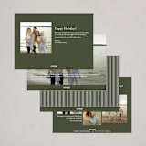 "Bold & Merry" - Holiday Cards in Pine by Jula Paper Co. - Back of Card Options