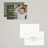 "Bold & Merry" - Holiday Cards in Pine by Jula Paper Co. - Assembled