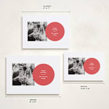 "Reindeer" - Holiday Cards in Berry by Annie Clark - Formats Available