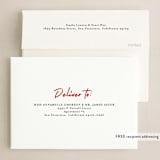 "Good Boy" - Holiday Cards in Crimson by J. Dario Design Co. - FREE Recipient Addressing