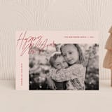 "overlaid" - Holiday Cards in Crimson by Lindsay Stetson Thompson - Front