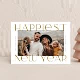 "Merriest&Bright" - Holiday Cards in Golden by Ana de Sousa - Front