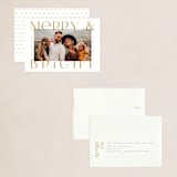 "Merriest&Bright" - Holiday Cards in Golden by Ana de Sousa - Assembled