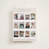 "Memory Album" - Holiday Cards in Ecru by Meggy Masters - Front