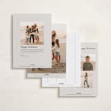 "Memory Album" - Holiday Cards in Ecru by Meggy Masters - Back of Card Options