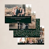 "Peace On Earth" - Holiday Cards in Spruce by Susan Moyal - Back of Card Options