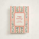 "Festive Stripes" - Holiday Cards in Cherry by Elly - Front