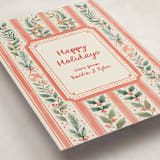 "Festive Stripes" - Holiday Cards in Cherry by Elly - Detail