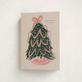 "merry christmas tree" - Holiday Cards in Winter Rose by Lori Wemple - Folded Card