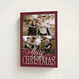 "Elegant Three" - Holiday Cards in Mulberry by Brianne Larsen - Folded Card