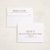 "Elegant Three" - Holiday Cards in Mulberry by Brianne Larsen - FREE Recipient Addressing