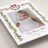 "Bows & Ribbon" - Holiday Cards in Candy Cane by Susan Moyal - Detail