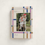 "Knitted Plaid" - Holiday Cards in Sugar Plum by Carrie ONeal - Folded Card