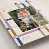 "Knitted Plaid" - Holiday Cards in Sugar Plum by Carrie ONeal - Detail