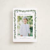 "Pine Garland" - Holiday Cards in Winterberry by Susan Moyal - Front