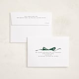 "Bow" - Holiday Cards in Evergreen by Olivia Kanaley Inman - FREE Recipient Addressing