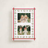 "Little Floral Border" - Holiday Cards in Christmas Classic by Elsa Duncan - Front