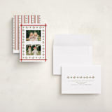 "Little Floral Border" - Holiday Cards in Christmas Classic by Elsa Duncan - Assembled