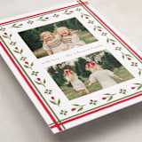 "Little Floral Border" - Holiday Cards in Christmas Classic by Elsa Duncan - Detail