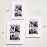 "Sparkling Cider" - Holiday Cards in Santa Suit by Blustery August - Formats Available