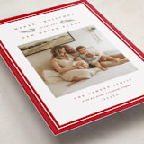 "New Happy Place" - Holiday Cards in Poinsettia by Amy Kross - Detail