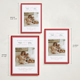 "New Happy Place" - Holiday Cards in Poinsettia by Amy Kross - Formats Available