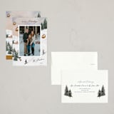"Ski" - Holiday Cards in Wood by Elly - Assembled