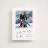 "Snow What Fun" - Holiday Cards in Ink by Olivia Raufman - Front