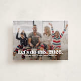 "Let's do this" - Holiday Cards in Snow by Lea Delaveris - Front