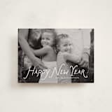 "Handwritten happy" - Holiday Cards in Penguin by Lea Delaveris - Front