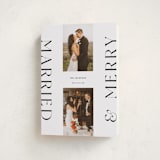 "Merrily Married" - Holiday Cards in Snowflake by Laura Bercovich - Folded Card