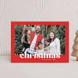 "Bold Greeting" - Holiday Cards in Rudolph by Susan Asbill - Front