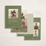 "Wreath Frame" - Holiday Cards in Cream by Robert and Stella - Back of Card Options
