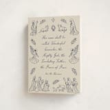 "Nativity" - Holiday Cards in Indigo by Jamie Alexander - Folded Card