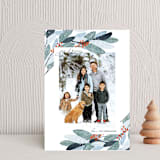 "Wintery Eucalyptus" - Holiday Cards in Snow by Angel Walker - Front