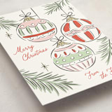 "Bright Ornaments" - Holiday Cards in Festive by Erin German - Detail