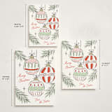 "Bright Ornaments" - Holiday Cards in Festive by Erin German - Formats Available