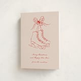 "Skatelle" - Holiday Cards in Rose by Jelena Vuletic - Folded Card