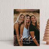"Classy Year" - Holiday Cards in Snow by Ekko Studio - Front