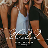 "Classy Year" - Holiday Cards in Snow by Ekko Studio - Detail