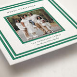 "Roma" - Letterpress Holiday Photo Mount Cards in Cucumber by Megan Davis - Premium Photo Paper Mounted on Card